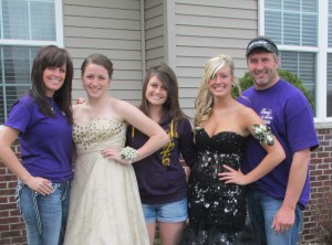 The Kuehl Family getting ready for Prom