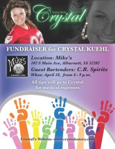Crystal's 1st Benefit!