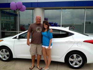 Crystal with Bret.  It's not a jeep but she can always borrow his.