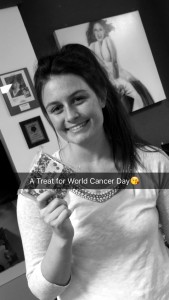 Crystal on World Cancer Day!